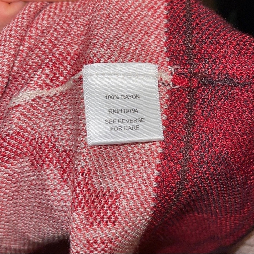 One World Brown and Red western Cardigan - Picture 5 of 6